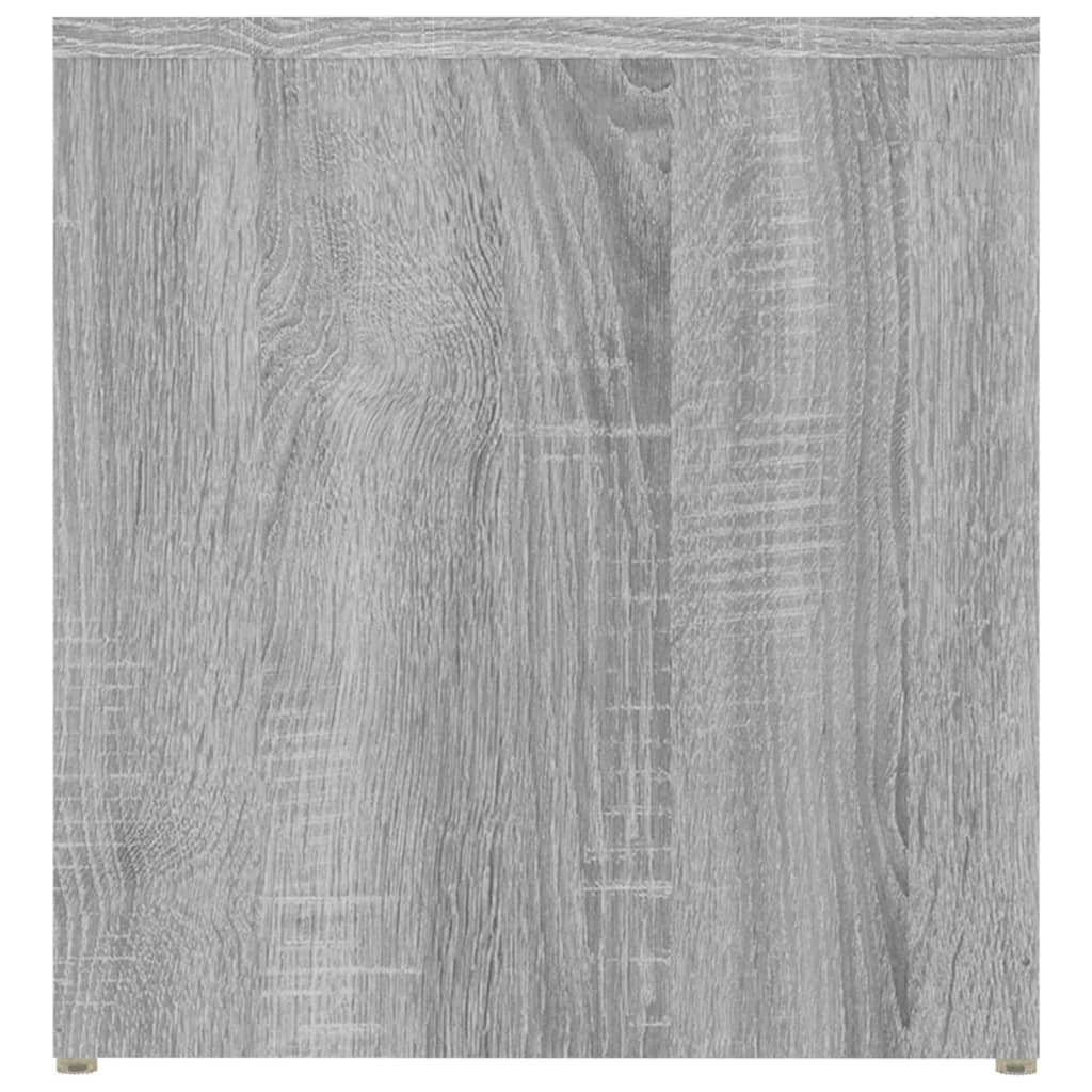 Mesa de apoio 59x36x38 cm derivados de madeira cinzento sonoma