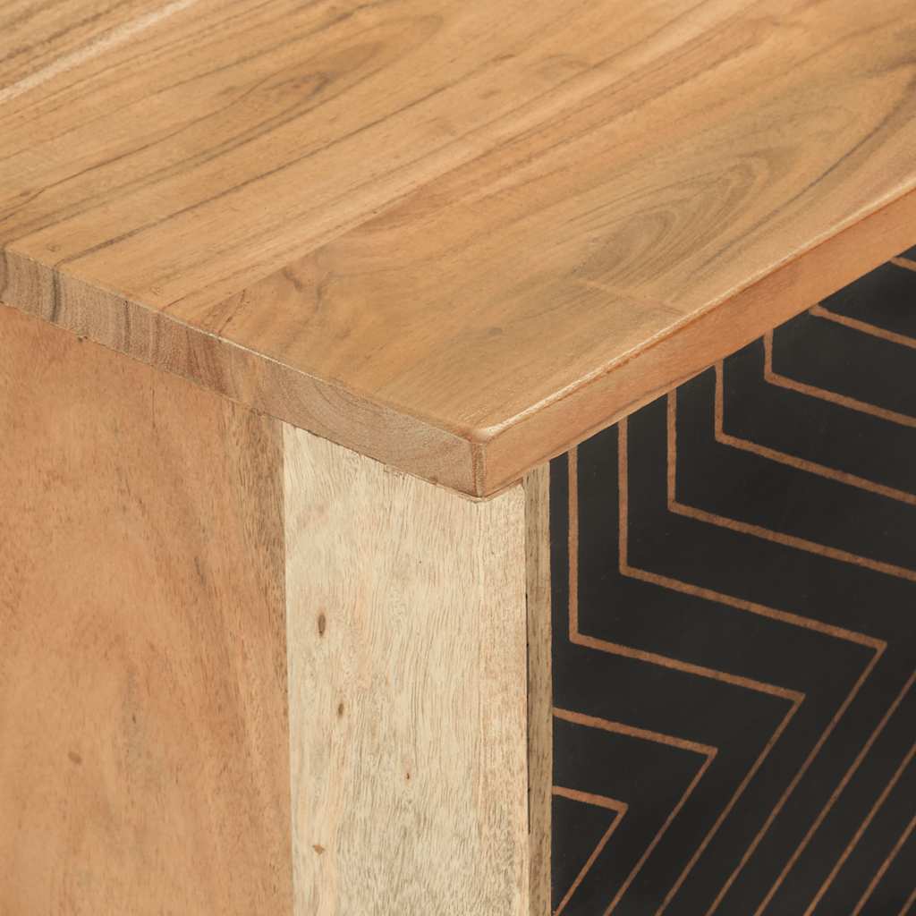 Móvel de TV 112x30x40 cm madeira de acácia maciça