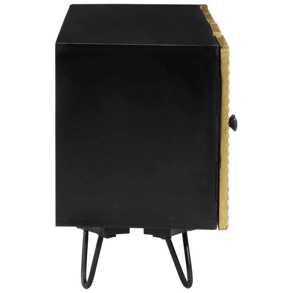 Móvel de TV 110x30x45 cm madeira de mangueira maciça