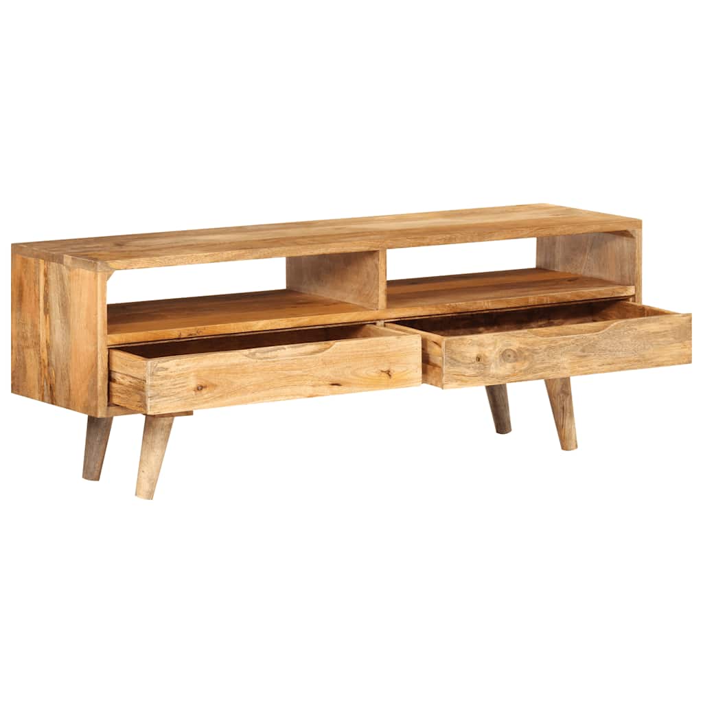 Móvel de TV 110x30x41 cm madeira de mangueira maciça