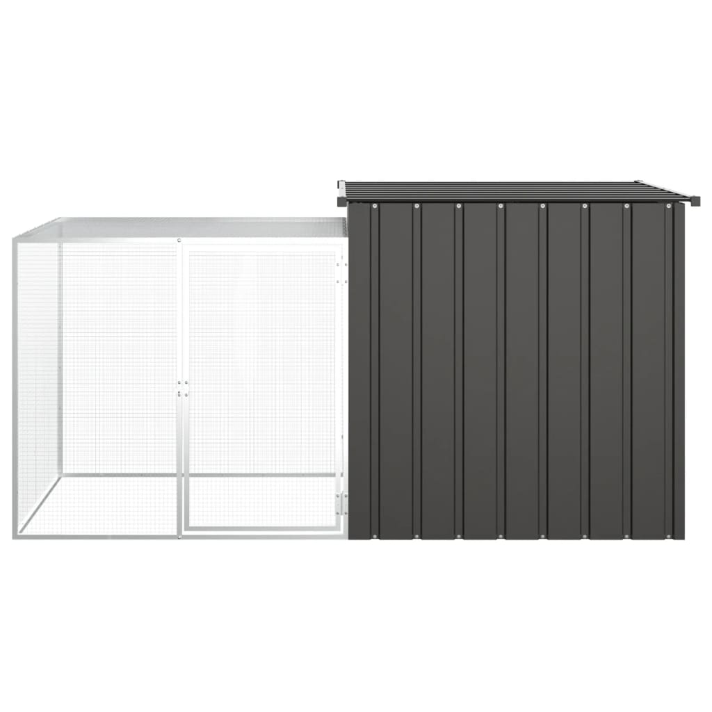 Gaiola p/ coelhos 200x91x100 cm aço galvanizado antracite
