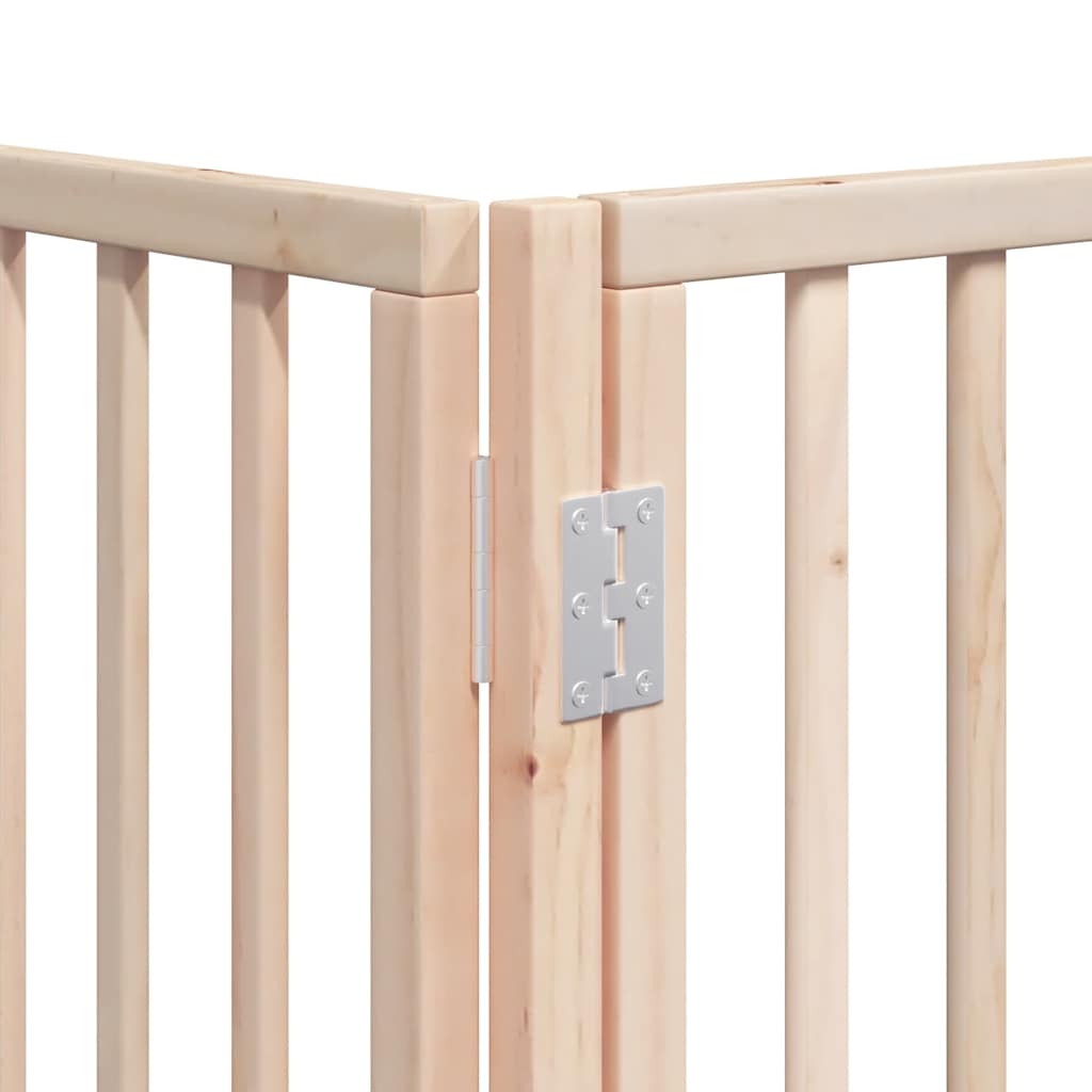 Portão para cães com porta dobrável 9 painéis 450 cm álamo