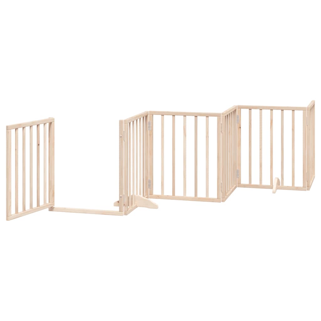 Portão para cães com porta dobrável 12 painéis 600 cm álamo