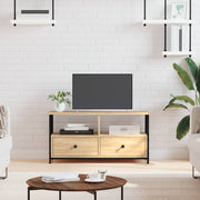 Móvel de TV 90x33x45 cm derivados madeira/ferro carvalho sonoma