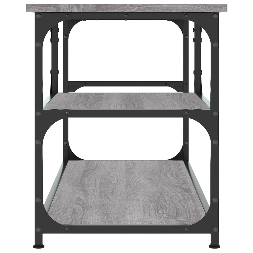 Móvel de TV 103x38x46,5 cm derivados madeira/aço cinza sonoma