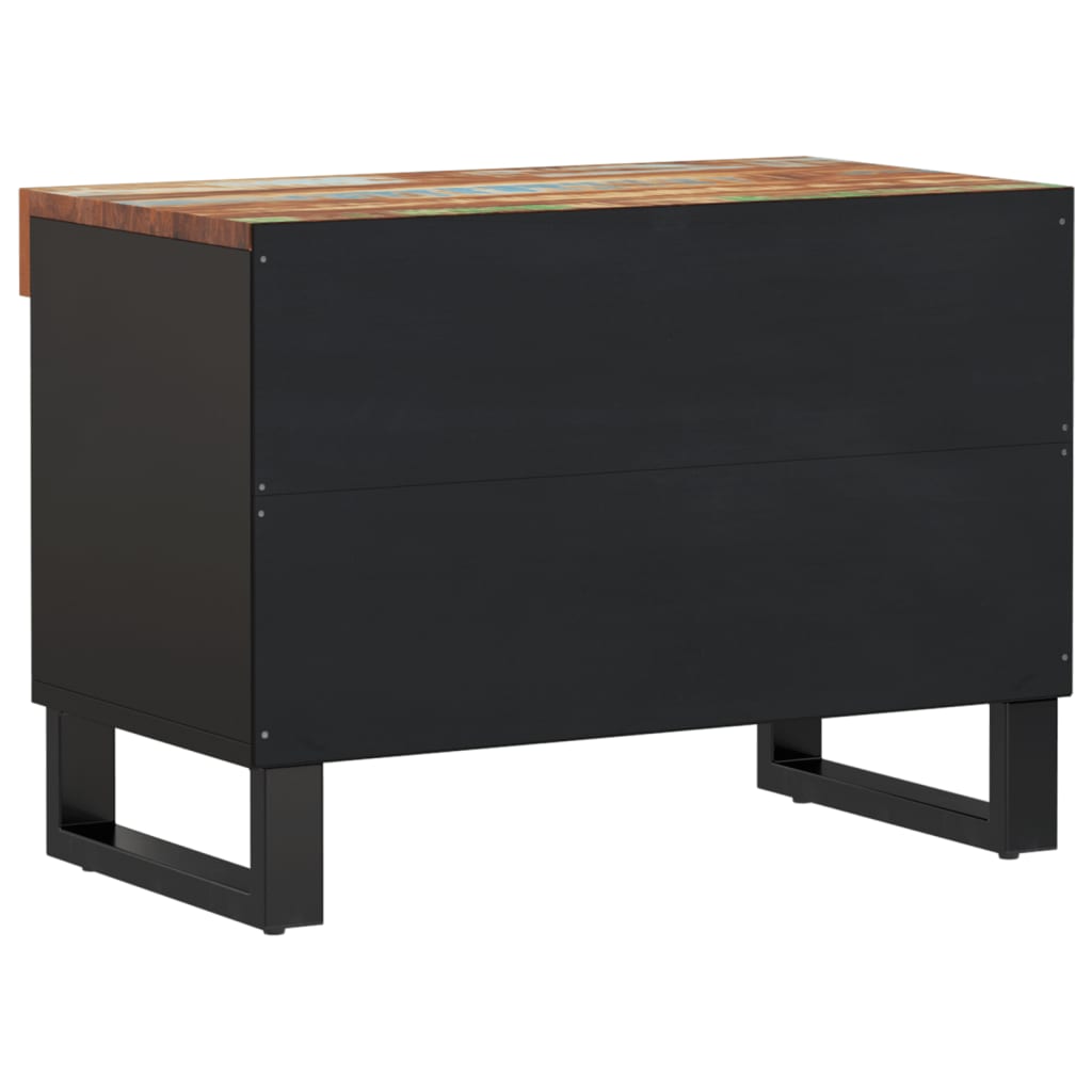 Móvel de TV 60x33x43,5 cm madeira recuperada maciça