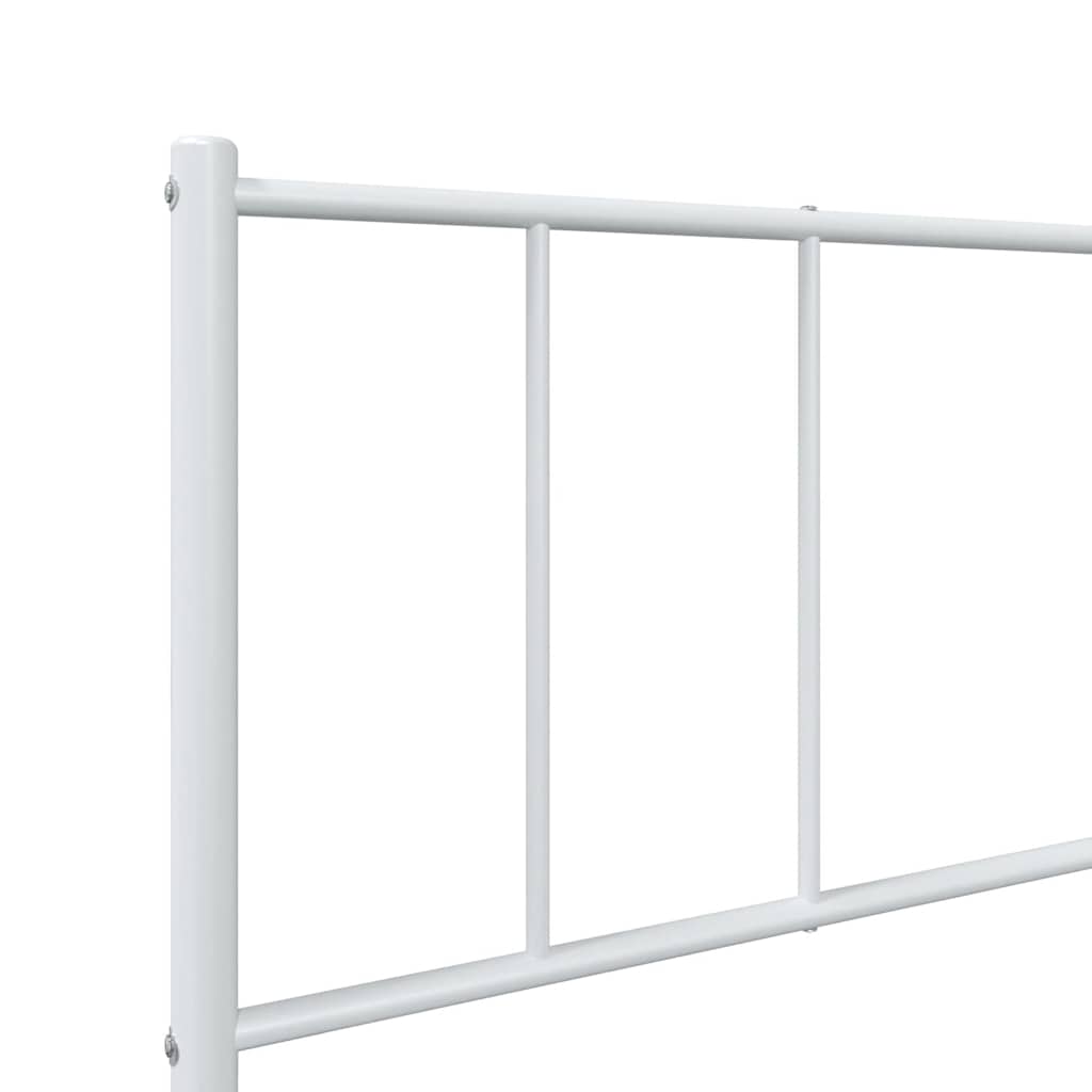 Estrutura de cama sem colchão com cabeceira 75x190 cm branco