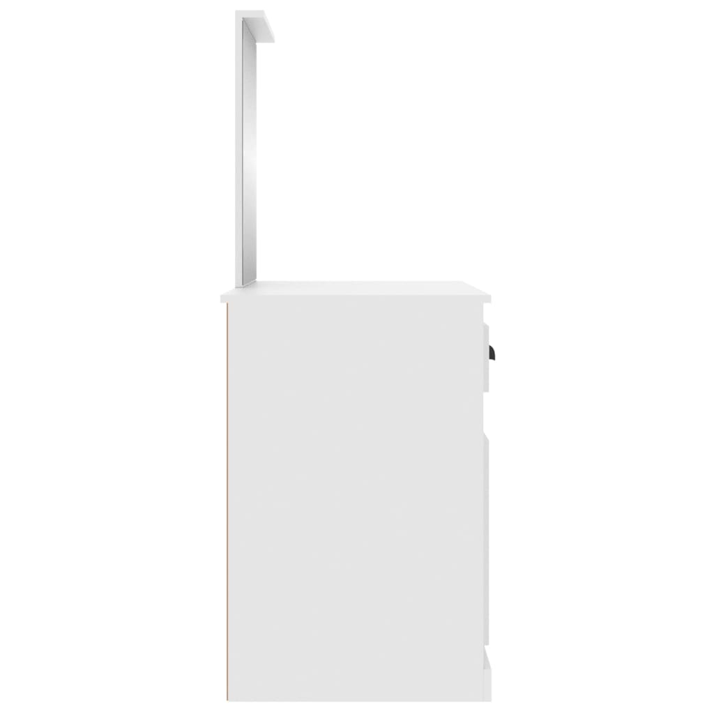 Toucador com espelho 90x50x132,5 cm derivados de madeira branco