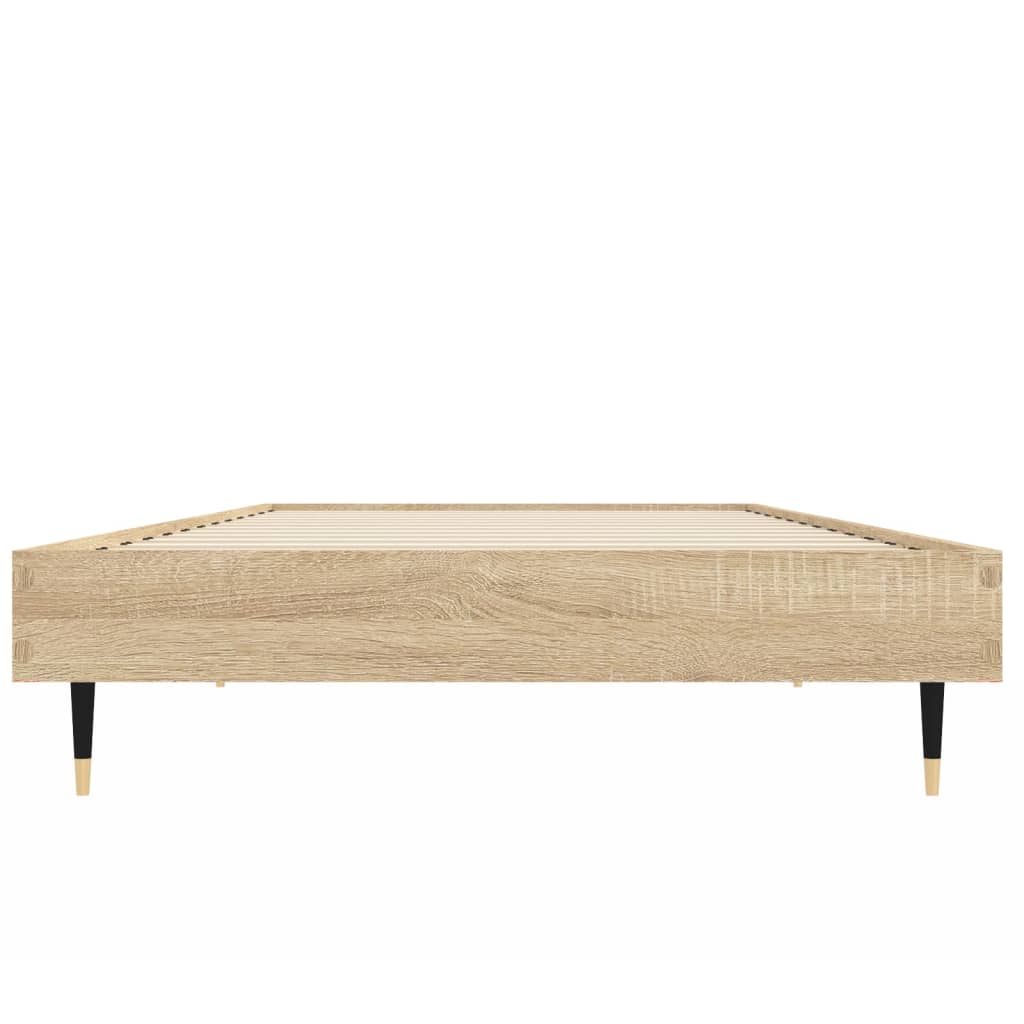 Estrutura cama s/ colchão derivados de madeira carvalho sonoma