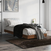 Estrutura cama s/ colchão derivados madeira carvalho castanho