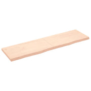 Prateleira de parede 180x50x(2-6)cm carvalho maciço não tratado