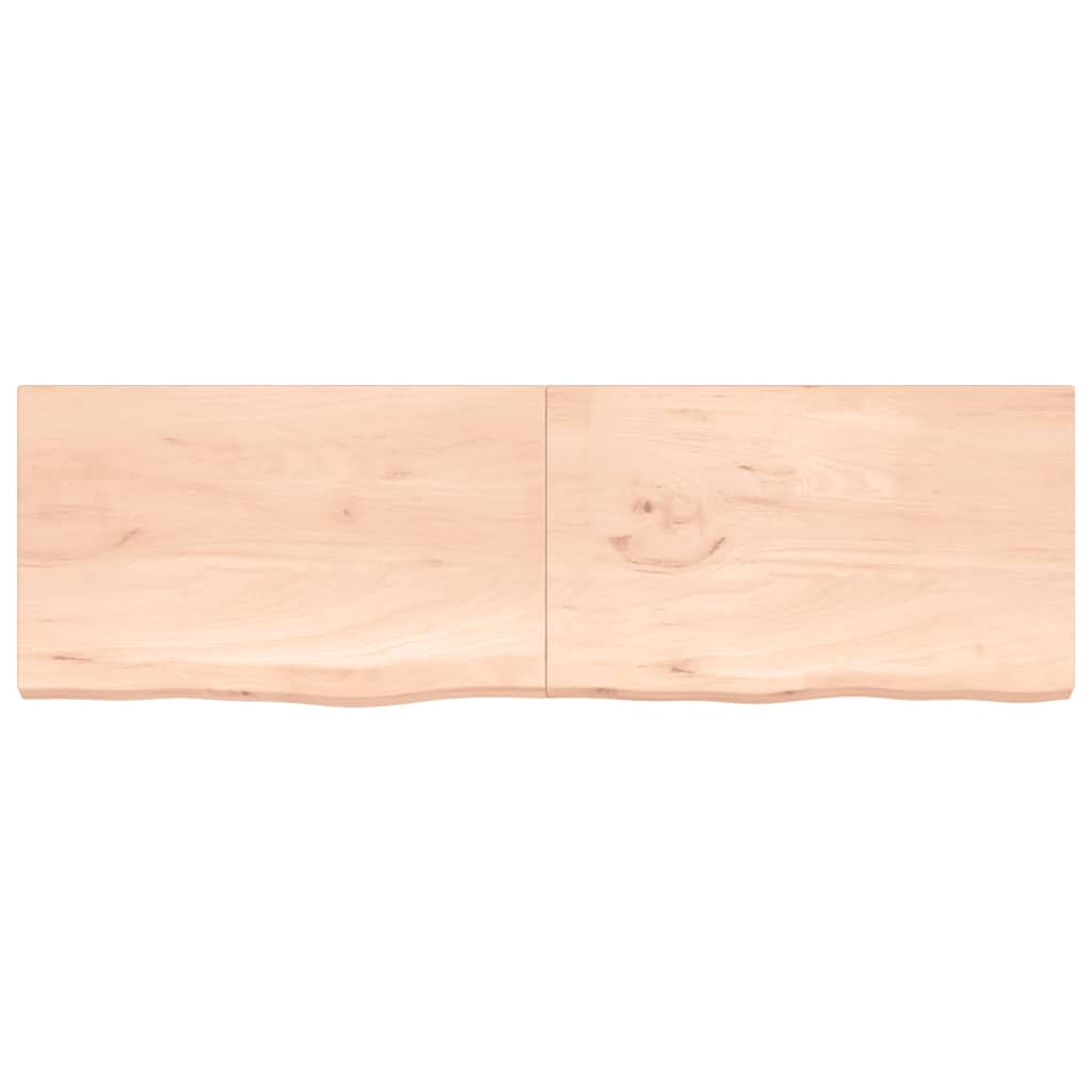 Prateleira de parede 200x60x(2-4)cm carvalho maciço não tratado