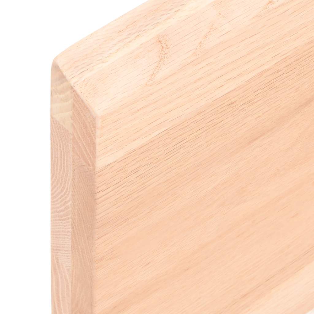 Prateleira de parede 200x60x(2-4)cm carvalho maciço não tratado