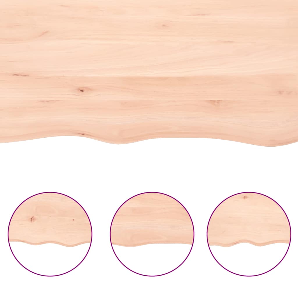 Prateleira de parede 220x50x(2-6)cm carvalho maciço não tratado