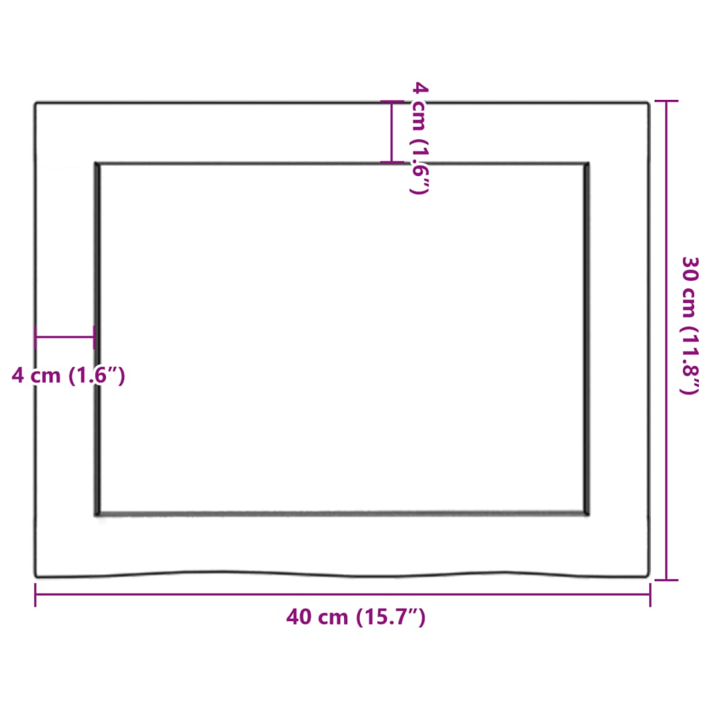 Prateleira de parede 40x30x(2-6) cm carvalho tratado castanho