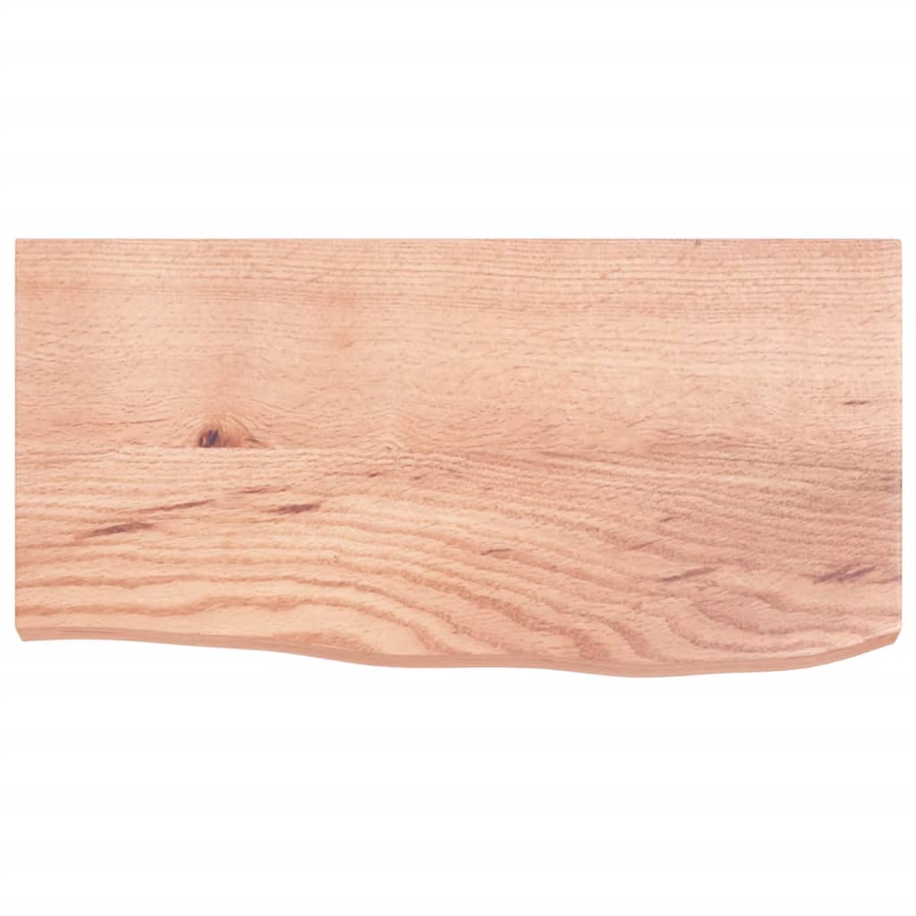 Prateleira de parede 60x30x(2-4) cm carvalho tratado castanho