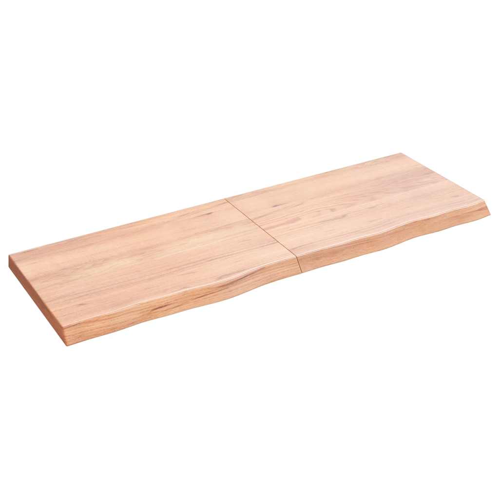 Prateleira de parede 120x40x(2-4) cm carvalho tratado castanho