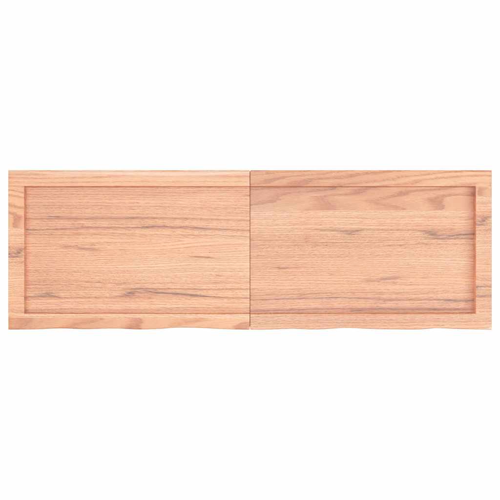 Prateleira de parede 120x40x(2-4) cm carvalho tratado castanho