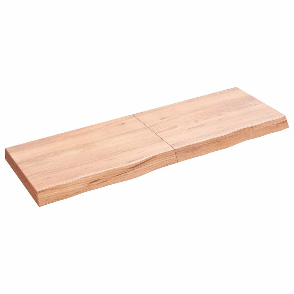 Prateleira de parede 120x40x(2-6) cm carvalho tratado castanho