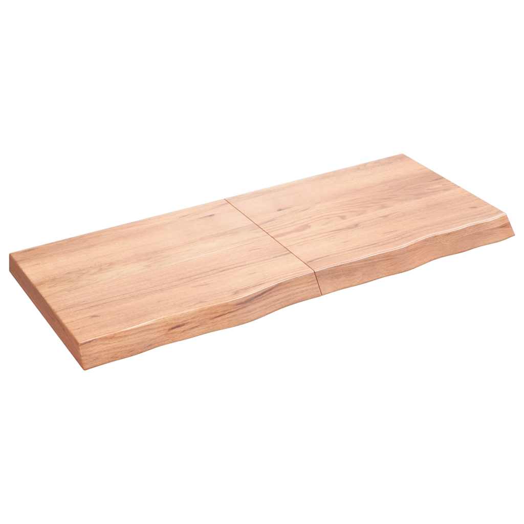 Prateleira de parede 120x50x(2-6) cm carvalho tratado castanho