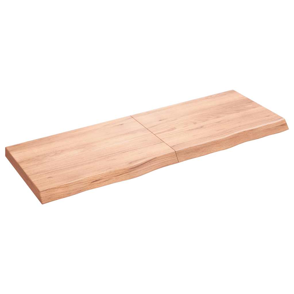 Prateleira de parede 140x50x(2-6) cm carvalho tratado castanho