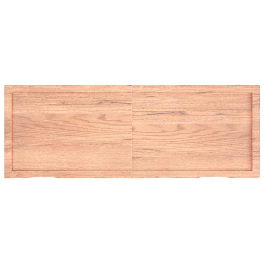 Prateleira de parede 140x50x(2-6) cm carvalho tratado castanho
