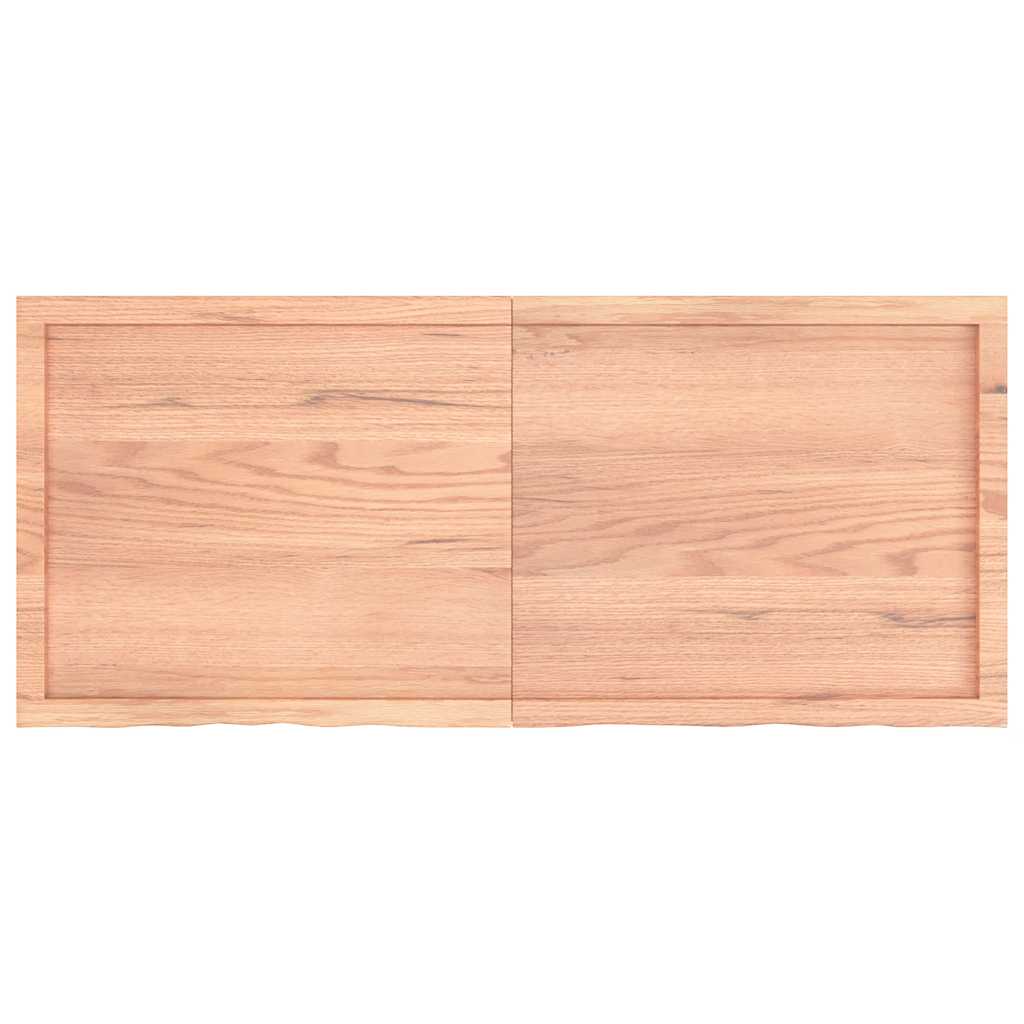 Prateleira de parede 140x60x(2-4) cm carvalho tratado castanho