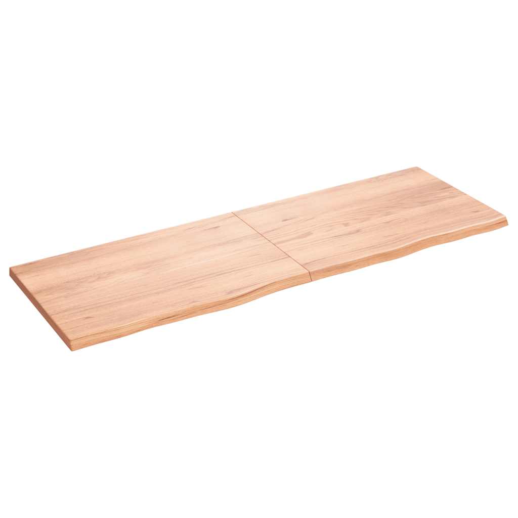 Prateleira de parede 180x60x(2-4) cm carvalho tratado castanho