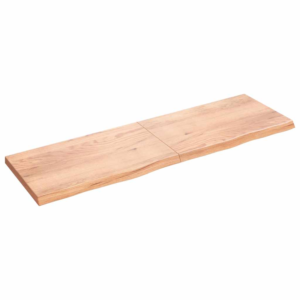 Prateleira de parede 200x60x(2-6) cm carvalho tratado castanho