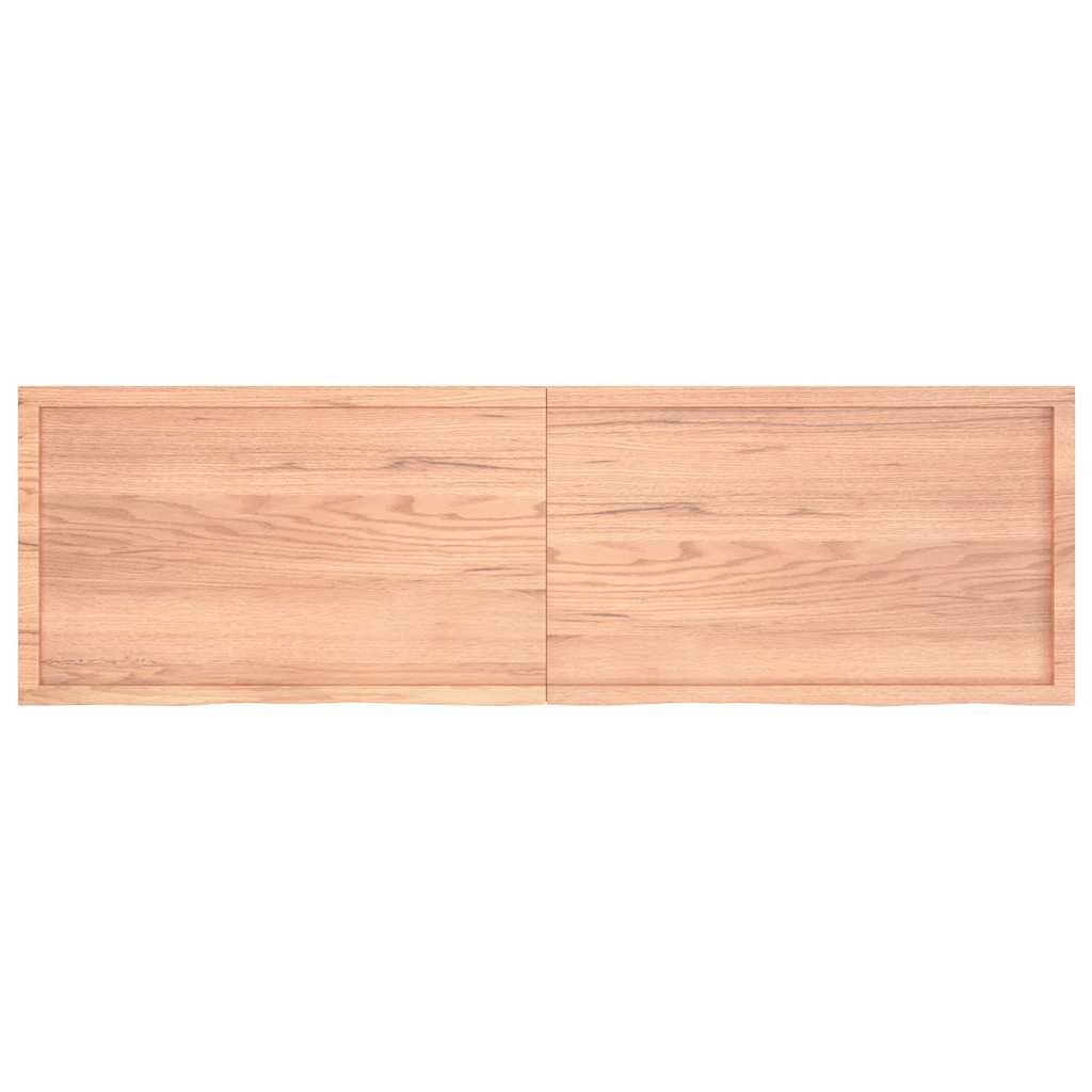 Prateleira de parede 200x60x(2-6) cm carvalho tratado castanho