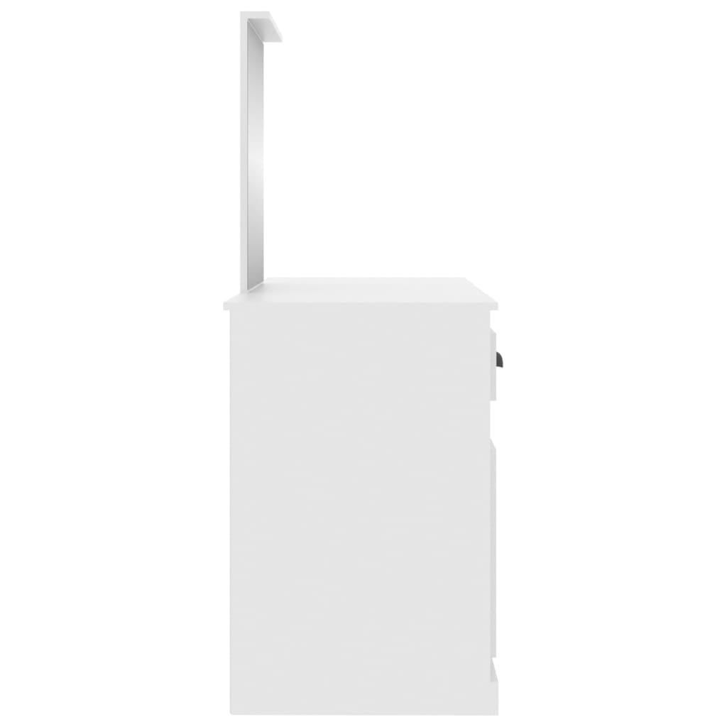 Toucador com espelho 130x50x132,5 cm cor branco
