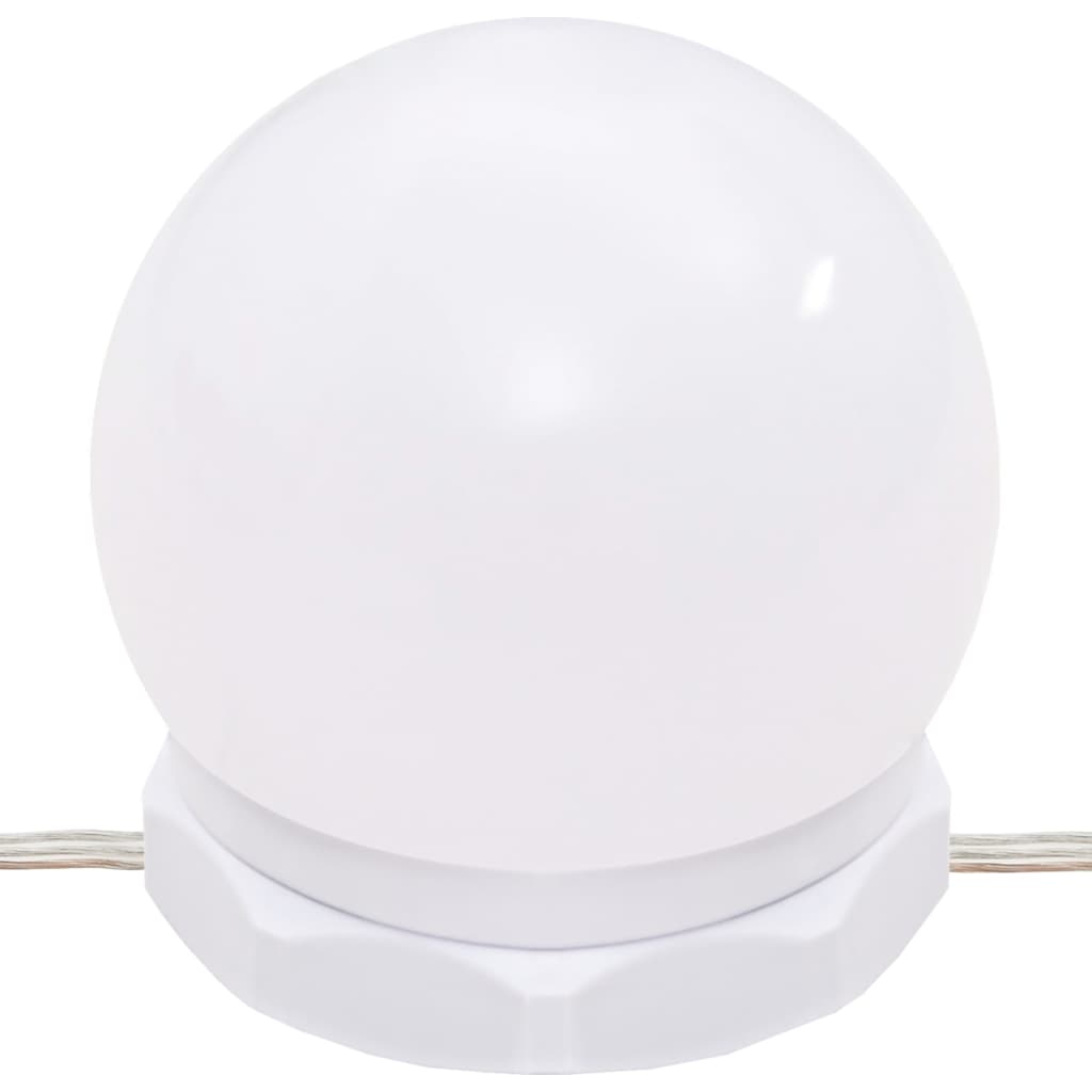 Toucador com luzes LED 130x50x132,5 cm carvalho sonoma