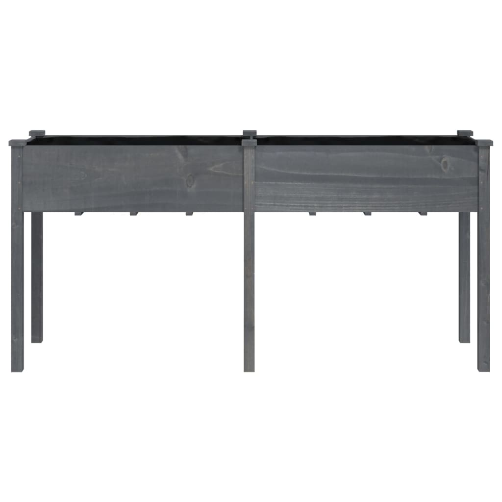 Vaso/floreira c/ forro 161x45x76 cm madeira de abeto maciça