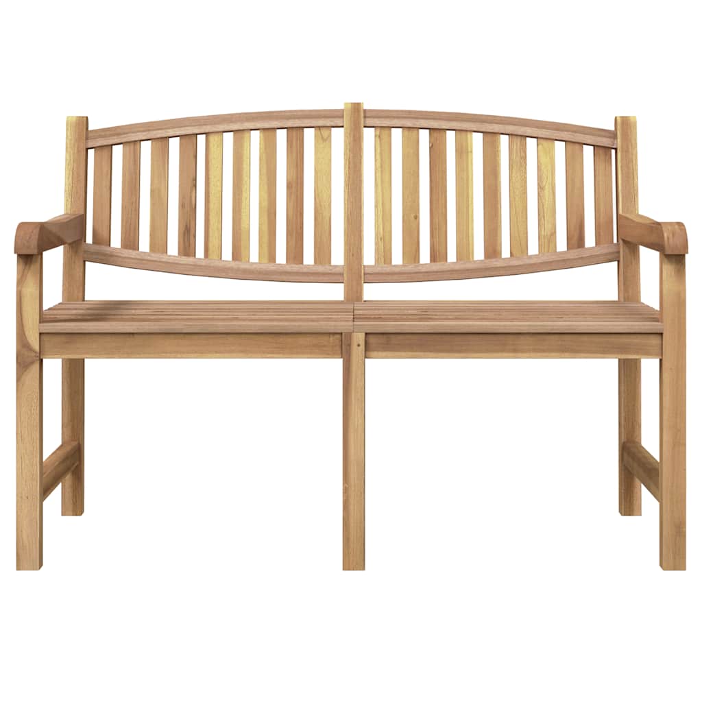 Banco de jardim 149,5x60x90 cm madeira de teca maciça