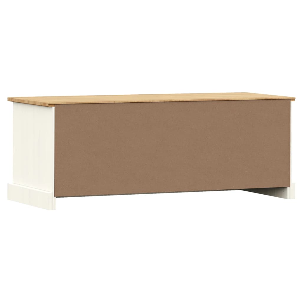 Móvel de TV VIGO 106x40x40 cm madeira de pinho maciça branco