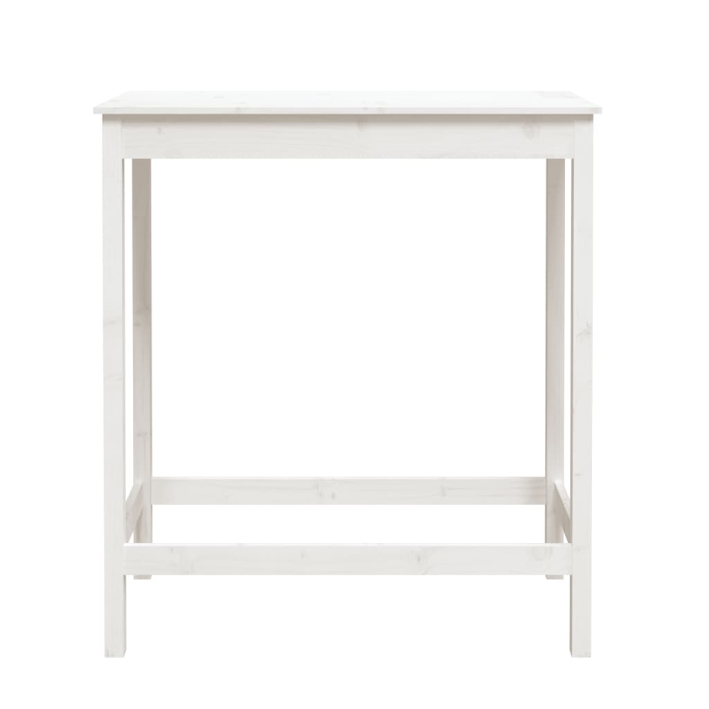 Mesa de bar 100x50x110 cm madeira de pinho maciça branco