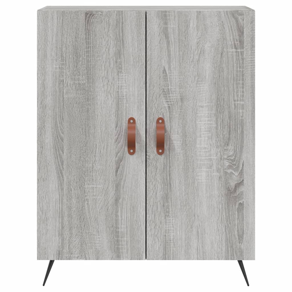 Aparador 69,5x34x90 cm derivados de madeira cinzento sonoma