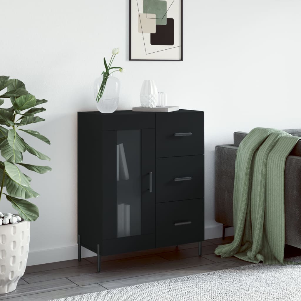 Aparador 69,5x34x90 cm derivados de madeira preto