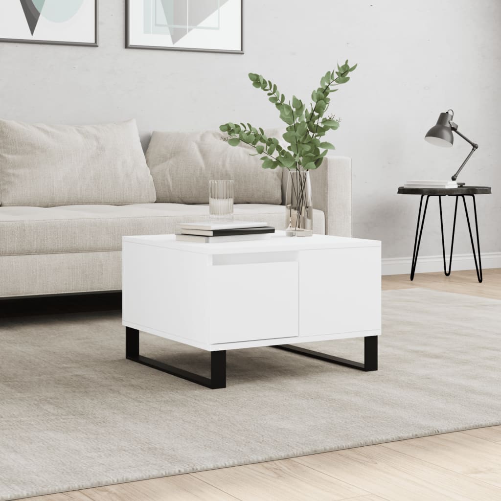 Mesa de centro 55x55x36,5 cm derivados de madeira branco
