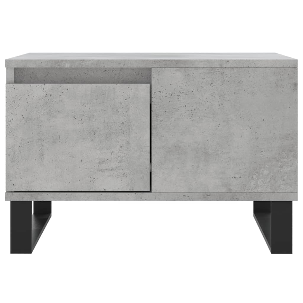 Mesa de centro 55x55x36,5 cm derivados madeira cinzento cimento