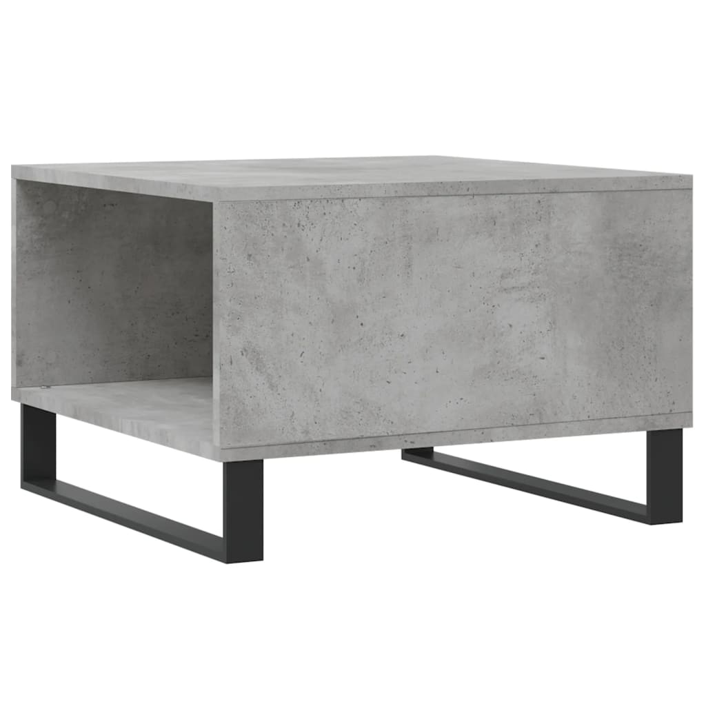 Mesa de centro 55x55x36,5 cm derivados madeira cinzento cimento
