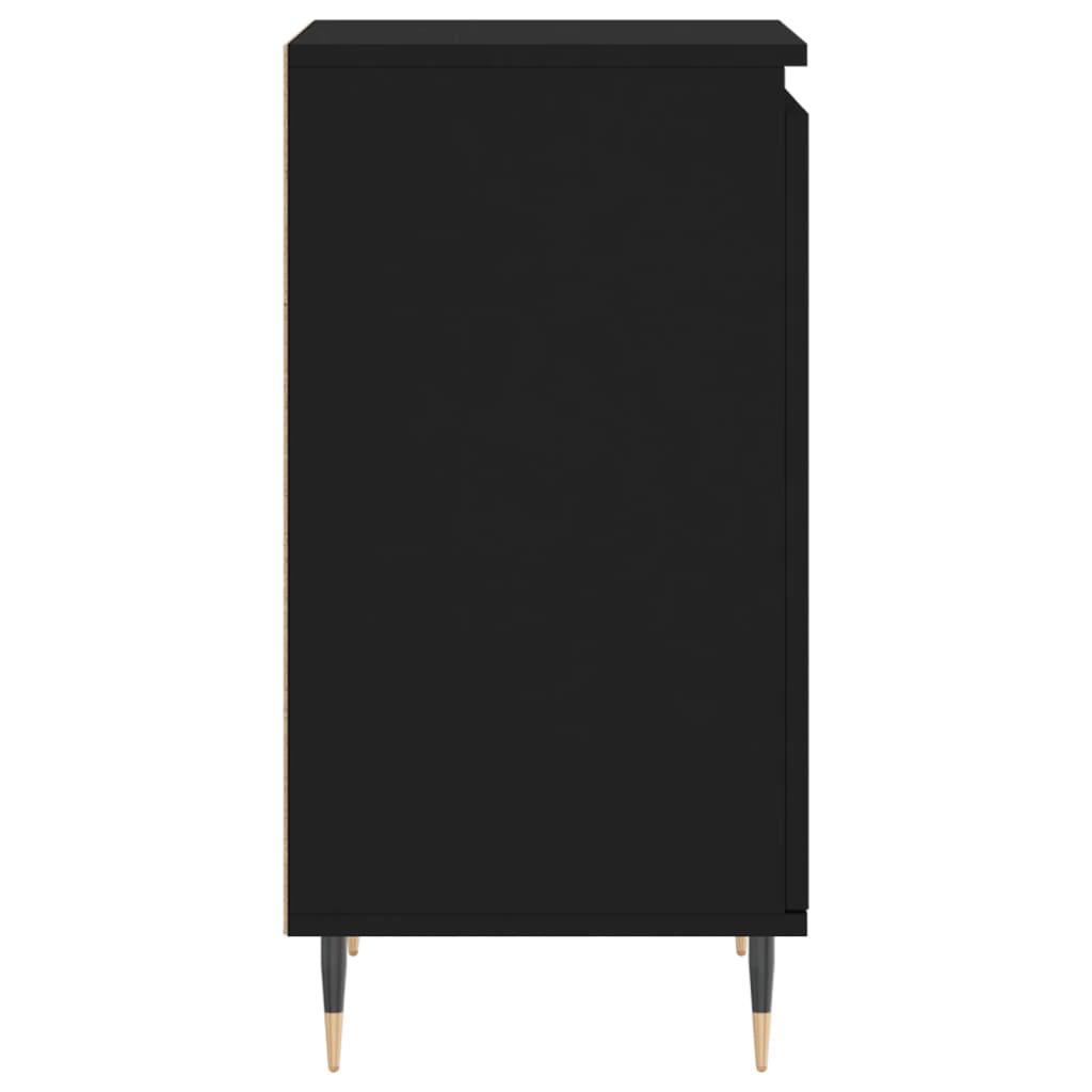 Aparadores 2 pcs 40x35x70 cm derivados de madeira preto