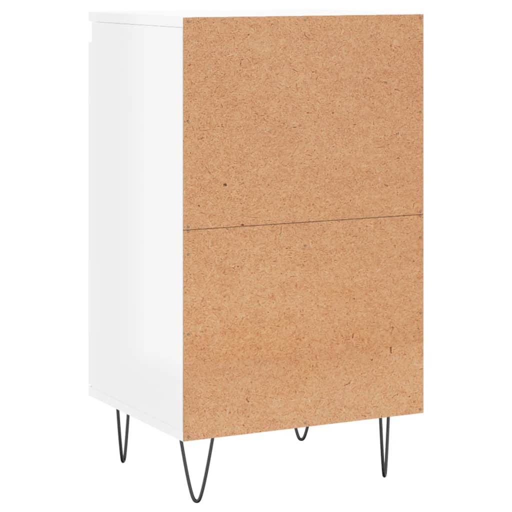 Aparadores 2 pcs 40x35x70 cm deriv. de madeira branco brilhante