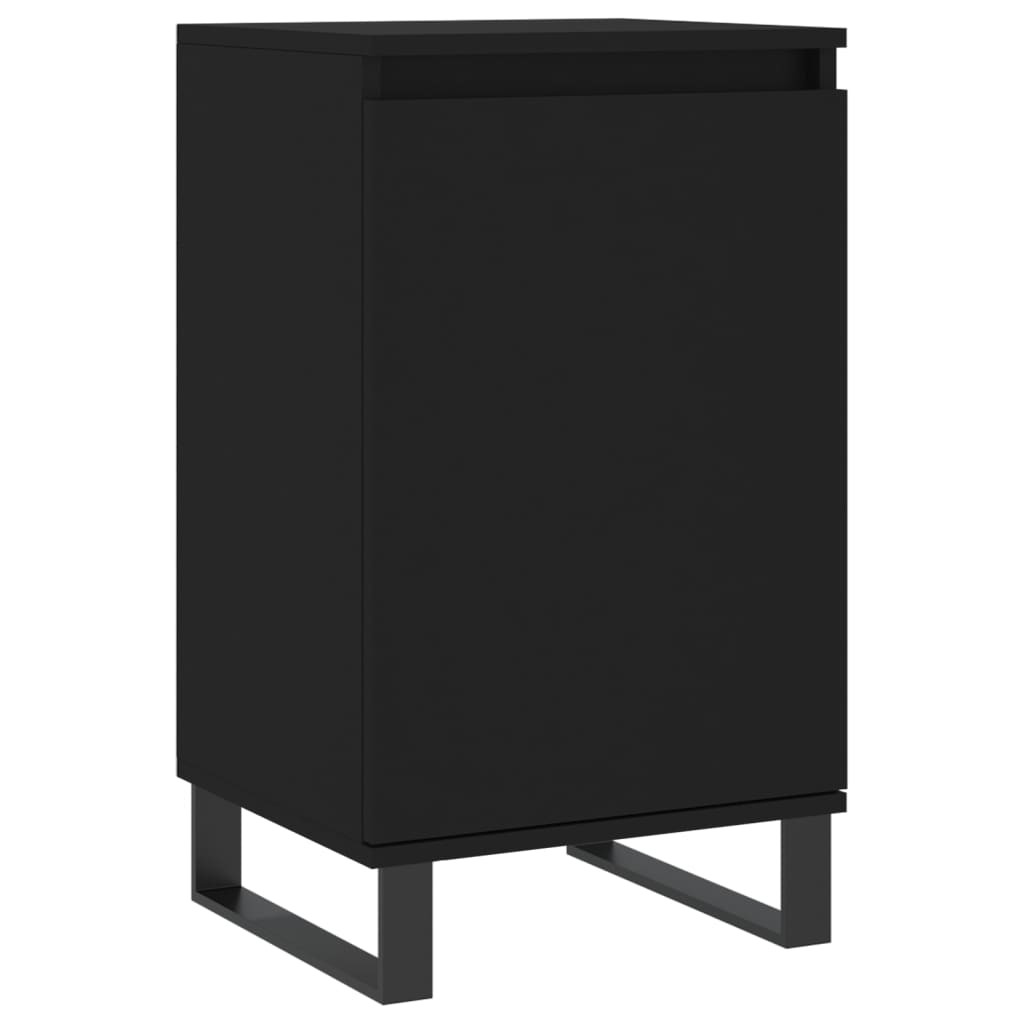 Aparadores 2 pcs 40x35x70 cm derivados de madeira preto