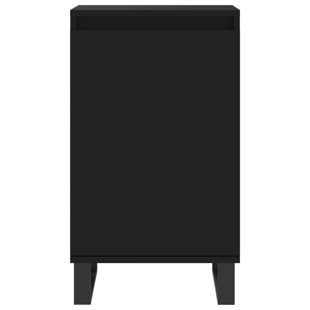 Aparadores 2 pcs 40x35x70 cm derivados de madeira preto