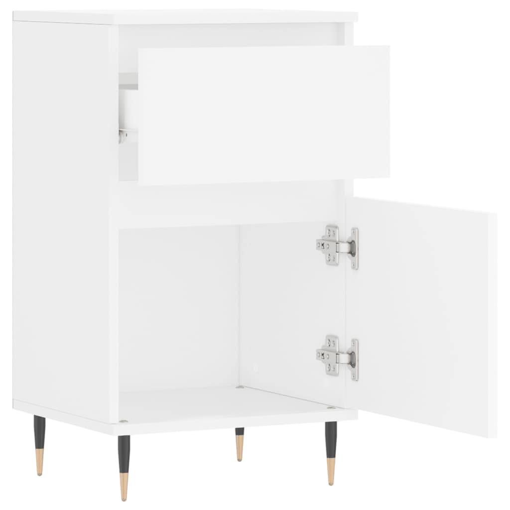 Aparadores 2 pcs 40x35x70 cm derivados de madeira branco