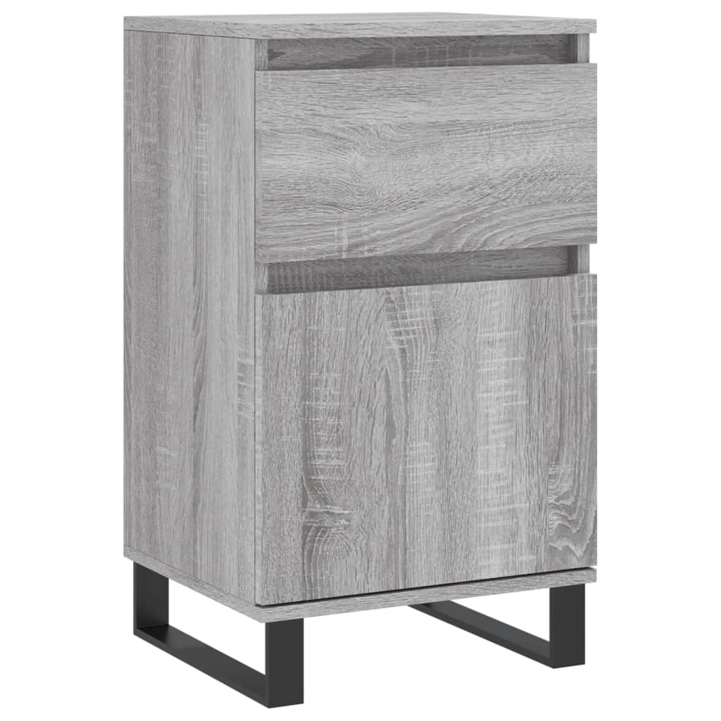 Aparadores 2 pcs 40x35x70 cm derivados madeira cinzento sonoma