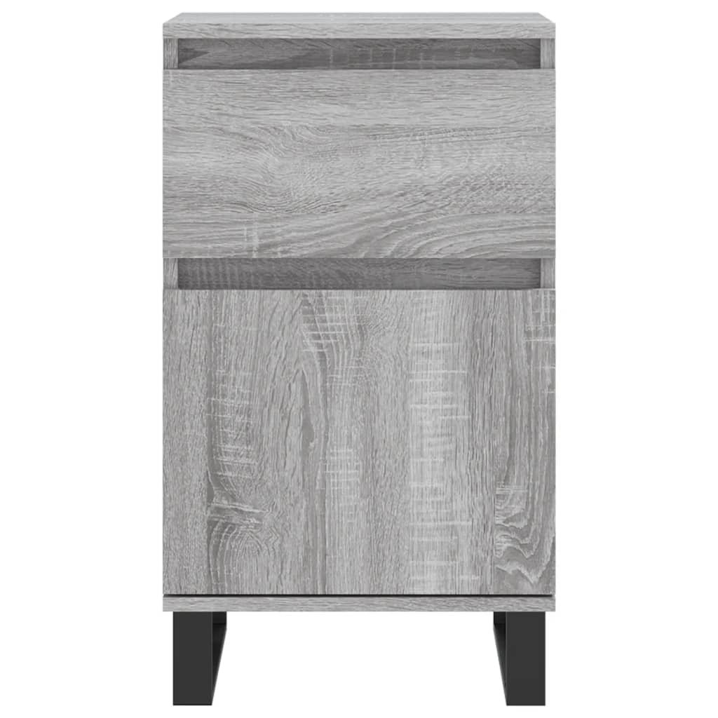 Aparadores 2 pcs 40x35x70 cm derivados madeira cinzento sonoma