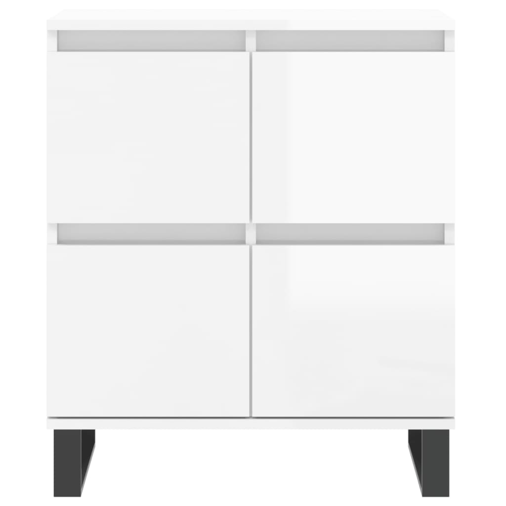 Aparador 60x35x70 cm derivados de madeira branco brilhante
