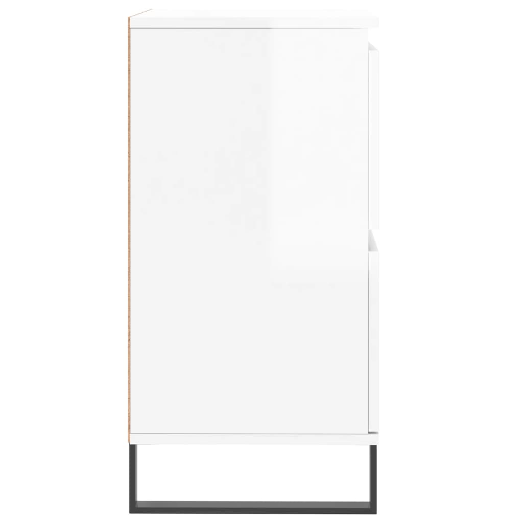Aparador 60x35x70 cm derivados de madeira branco brilhante